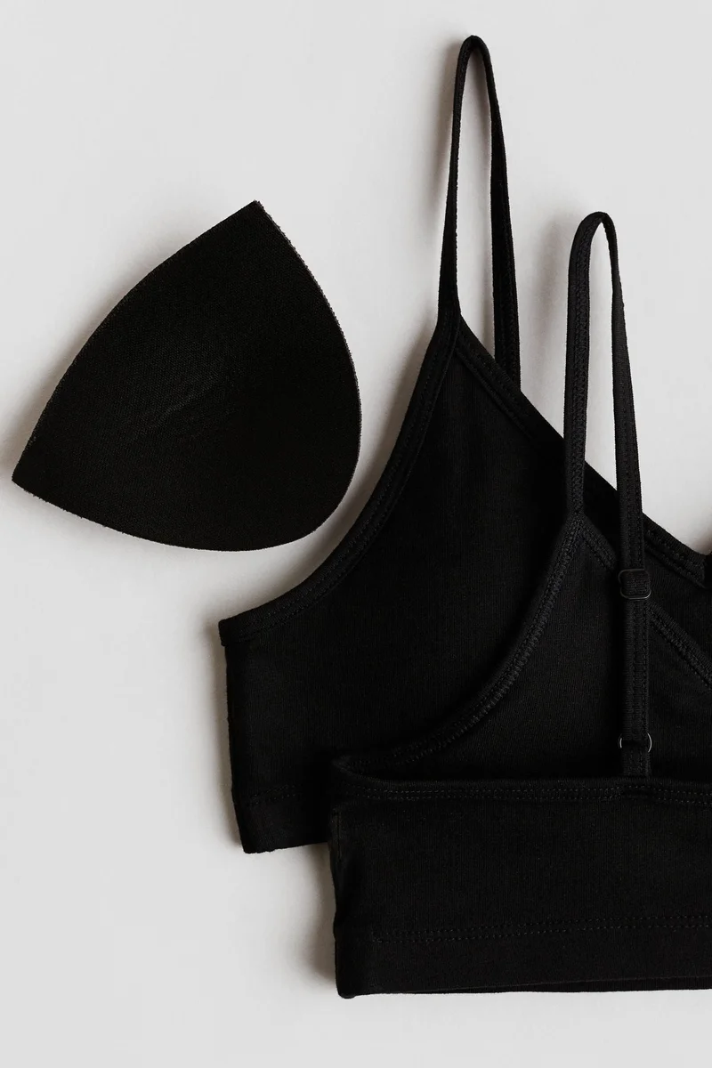 H&M 2-pack padded crop tops